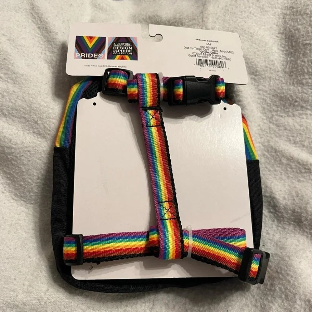 Target Pride Collection Small / Medium Pet Backpack Harness